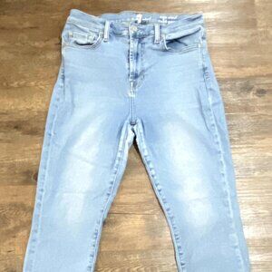 7 For All Mankind Jeans High Waist Ankle Gwenevere Blue Size 29 Seven Stretch